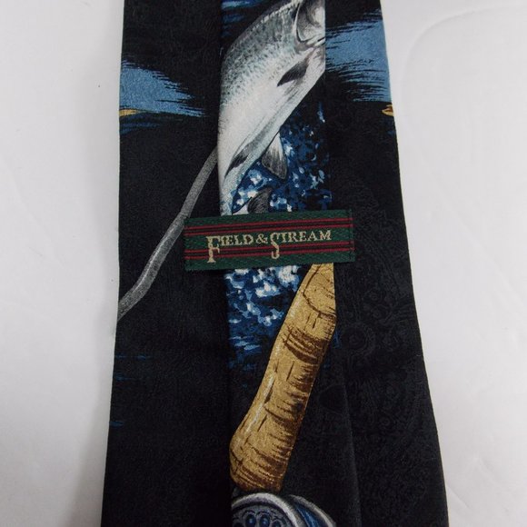 Field & Stream SILK Fly Fishing Neck Tie - Picture 4 of 5